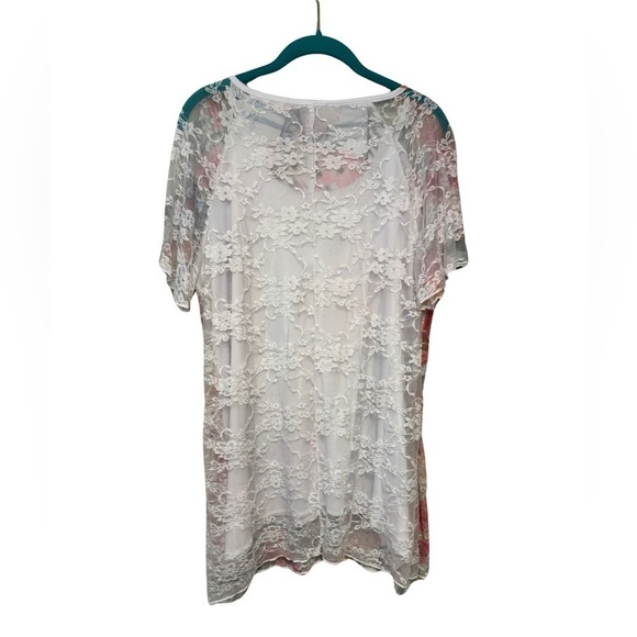 Brittany Black Floral Layered Shirt Size XL - Picture 8 of 12